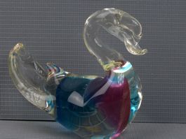 Murano kleinere Schwan Figur * Prächtig & schön *  ca.11 cm