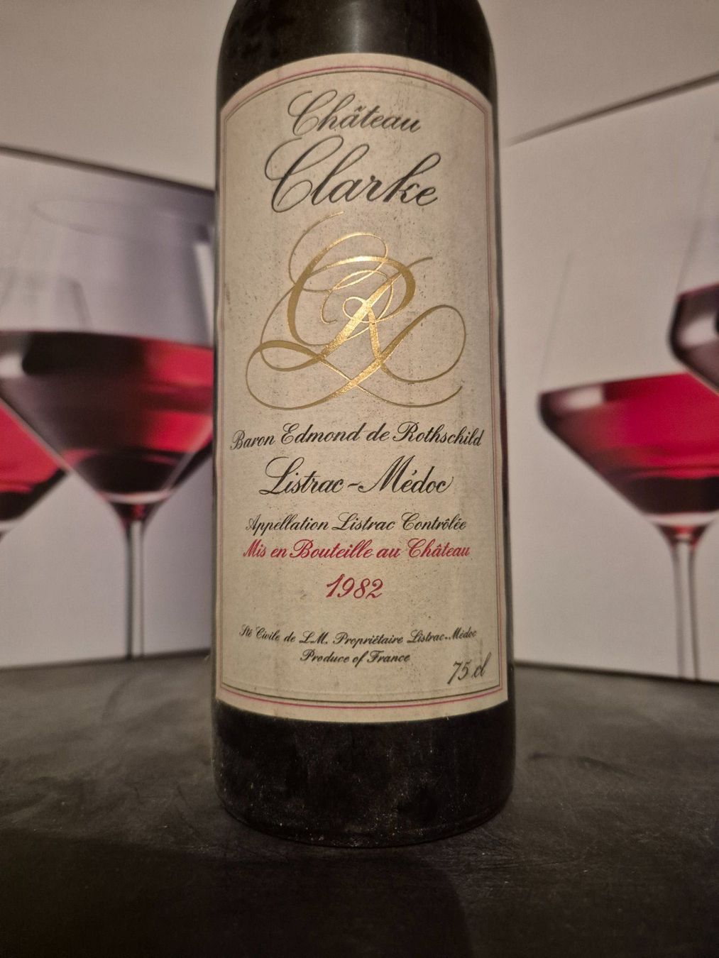 Vins: Chateau Clarke 1982 – Neuf (Voir description) à eschert par brichou