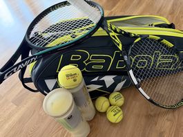 Babolat Tennistasche und Tennisschläger 