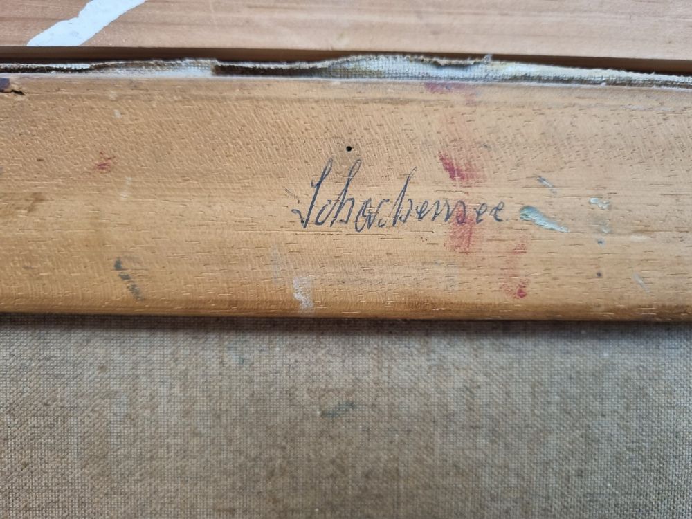 Gemälde: Grosses antikes Ölgemälde «Schachensee» signiert von «Jauch" – Gebraucht aus Baar von Insch81 3