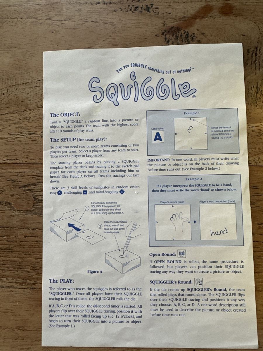 Giochi: Squiggle Board Game/ English – Usato da Oberrieden venduto da Candystorerocks 3