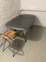 Beistelltisch grau 95x70 cm Metall guter Zustand