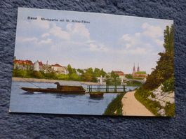 Basel,St.Alban-Fähre,Rheinpartie,Steg,Brücke,Lichtdruck