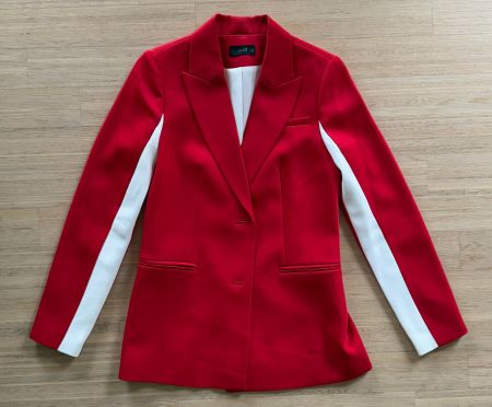 NEUER Roter Damenblazer Gr. XS mit weissen Einsätzen