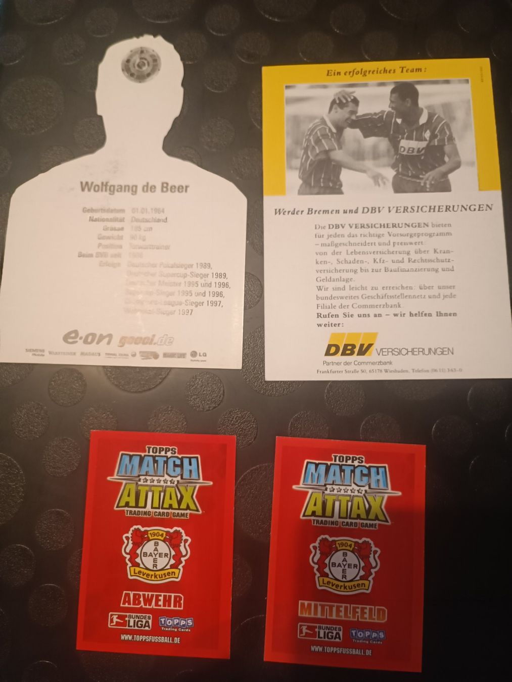 Autogramme: Fussball-Mix - 4 signierte Autogrammkarten - Set – Gebraucht aus Menziken von Artographs 1