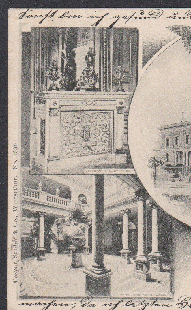 Cartoline postali: Winterthur   :   alte 4-Bild - Ansichtskarte von 1902 – Usato da Vitznau venduto da Ropaku 1