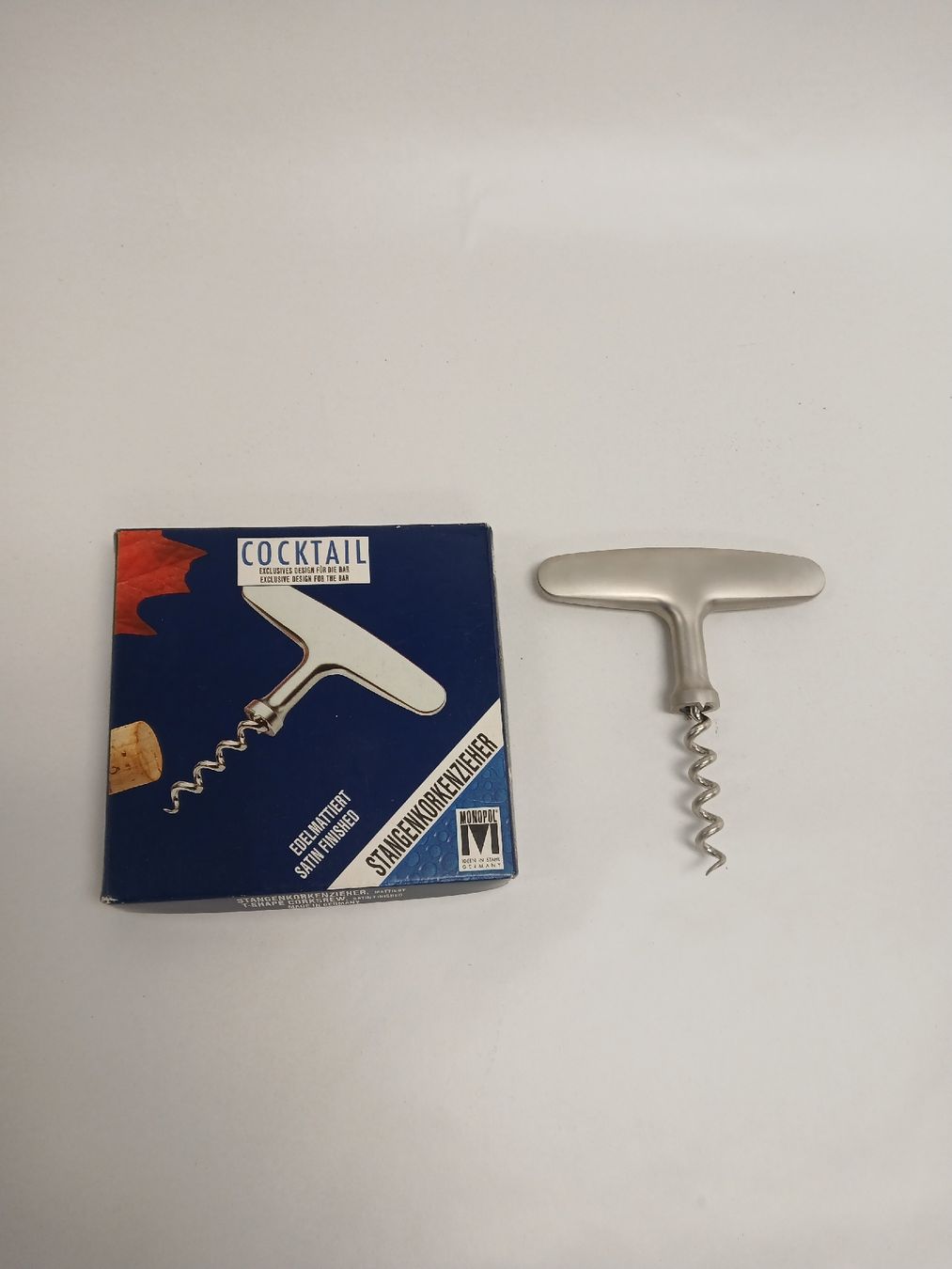Flaschenöffner & -verschlüsse: NEW! Monopol Corkscrew, satin finished, boxed - gift idea! – Neu und originalverpackt aus Dübendorf von LoRi-2026