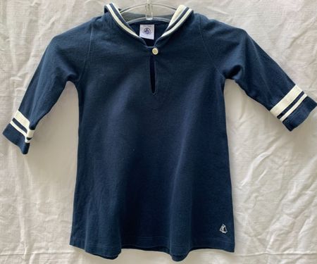 Magnifique petite robe bébé PETIT BATEAU marinière t.74-12m