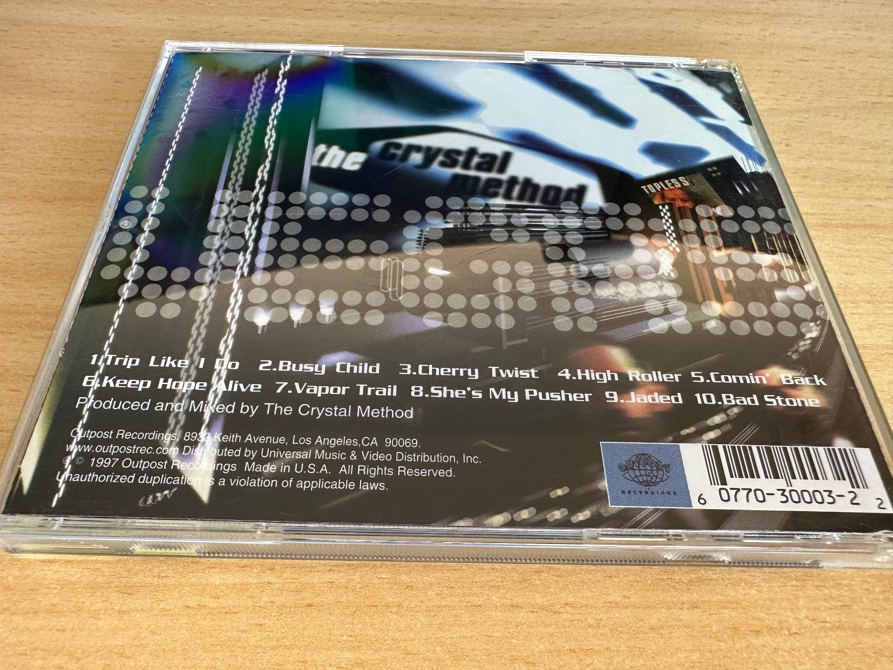 CD: The Crystal Method – Vegas – Usato da Rikon im Tösstal venduto da Alpenmutz 1