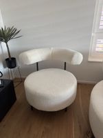 Sessel Boucle Weiss NEU