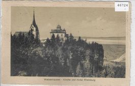 Walzenhausen - Kirche und Hotel Rheinburg