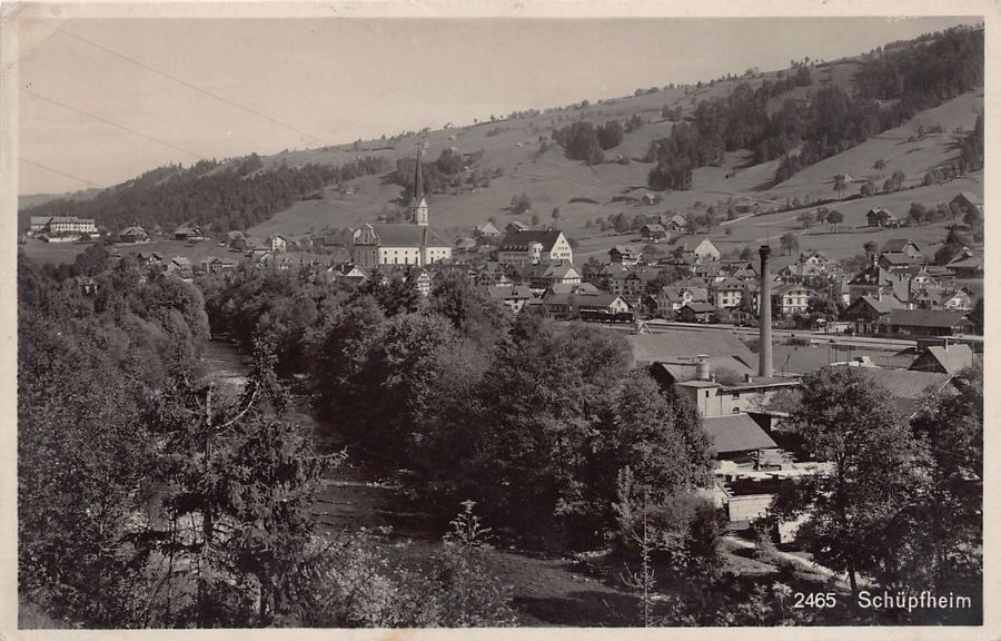 Cartoline postali: Schüpfheim, gelaufen 1934 – Usato da Frauenfeld venduto da POML
