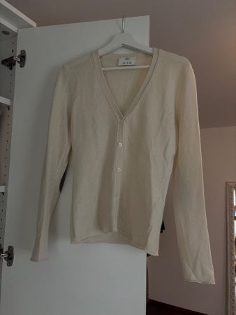 Allude Cashmere-Jäckchen – hellbeige/eierschale, Grösse S