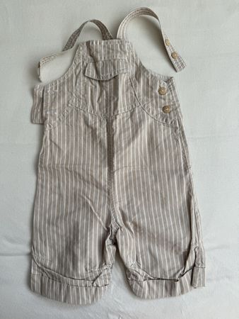 Striped Baby Overalls 81cm