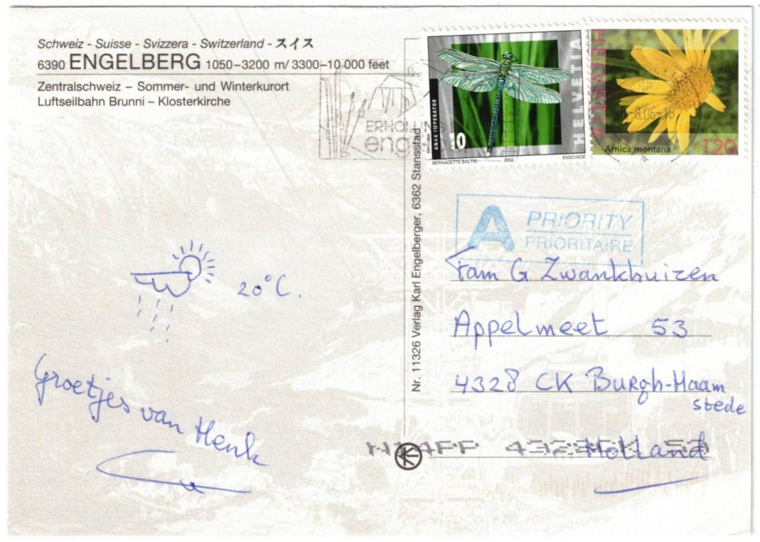 Ansichtskarten: Engelberg - 4 Bild AK – Gebraucht aus Binningen von Mountainrider 1