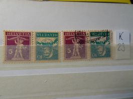 KEHRDRUCK K23 POSTFRISCH/GESTEMPELT SBK 150.oo