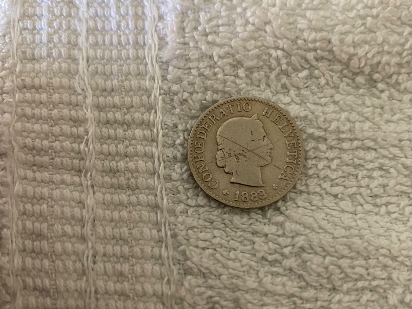 Tutti le monete: 5 centimes/rappen 1883 – Usato da Nyon venduto da Ilmi09