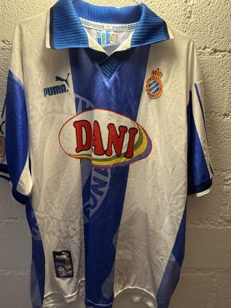 Vintage Puma Espanyol Fussball Trikot Gr. L 