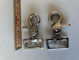 2x Clip Wirbelkarabiner