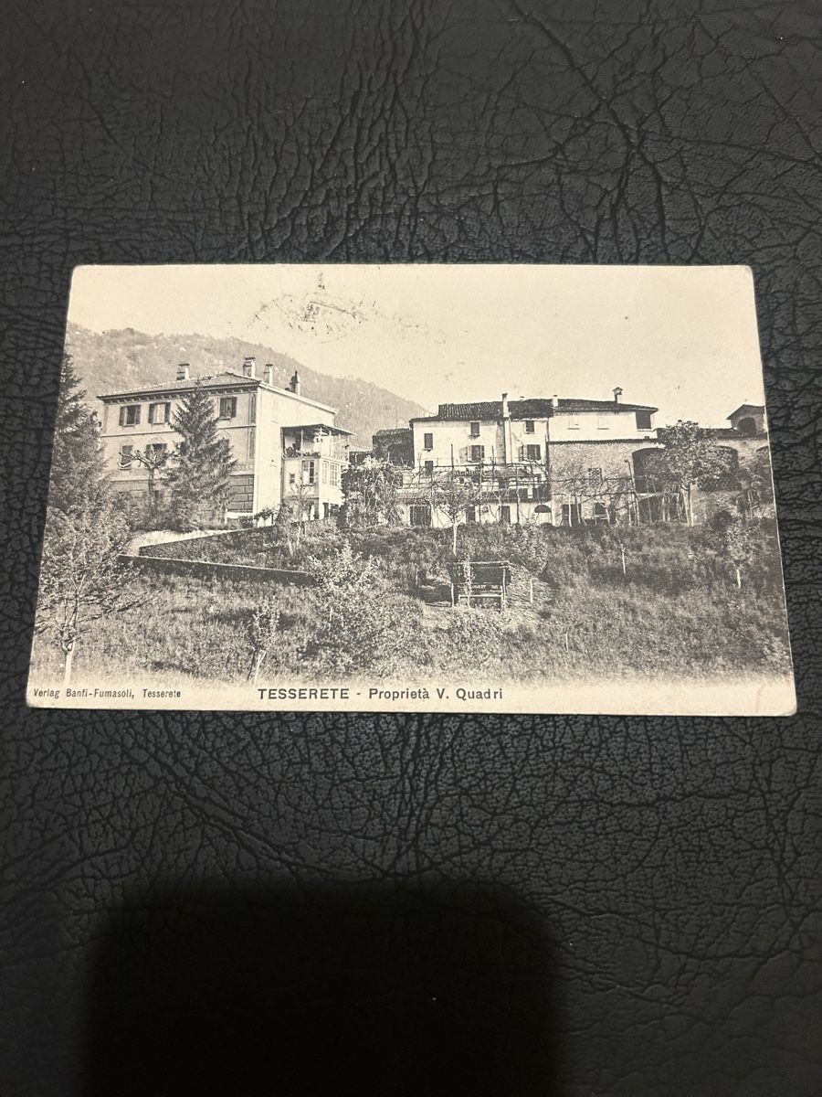 Cartoline postali: Tesserete 1910, Proprietà V. Quadri – Usato da Breganzona venduto da Milesbo