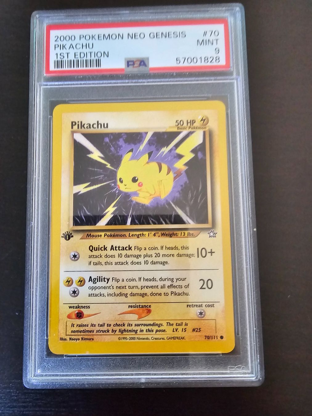 Pokémon Sammelbilder & Trading cards: Pokemon Neo Genesis 1st Edition Pikachu PSA 9 – Gebraucht aus La Tour-de-Peilz von Fapssonax