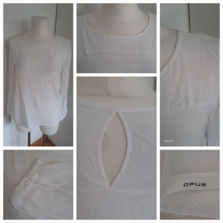 ***OPUS*** Bluse weiss Gr. 44