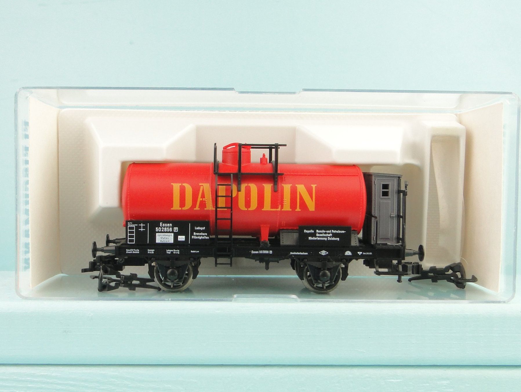 Fleischmann Modellini di ferrovie: Fleischmann H0 5846 Dapolin Kesselwagen, NEU – Usato da Bülach venduto da cann11 2