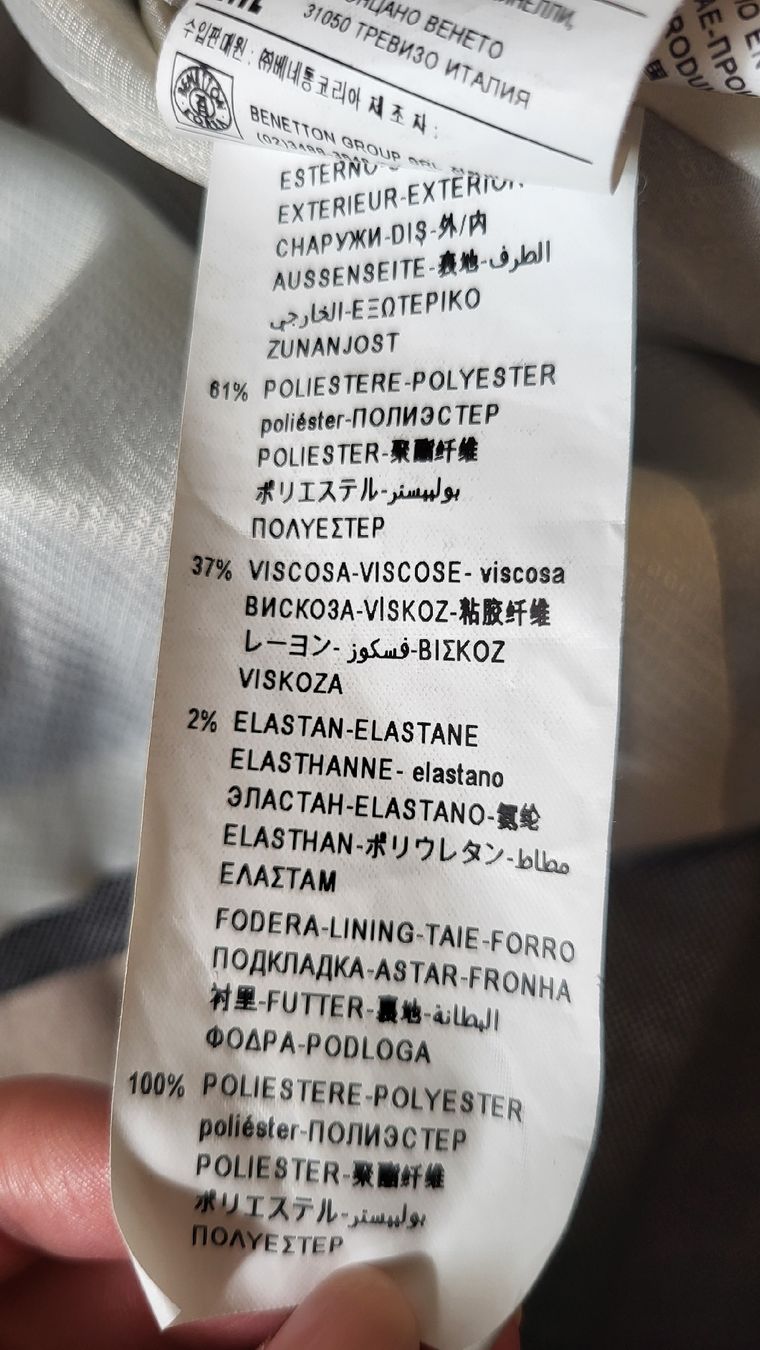 Benetton Giacche: Blazer gris Benetton  – Nuovo (secondo la descrizione) da Delémont venduto da Bigdog16 6