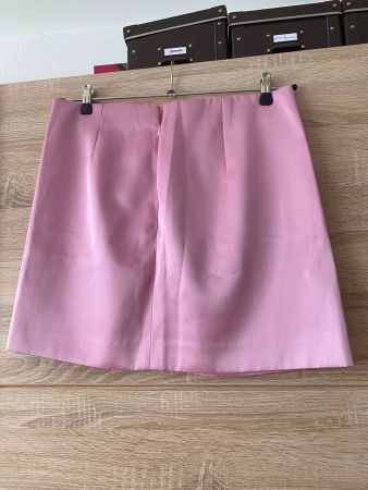 Mini jupe rose satinée