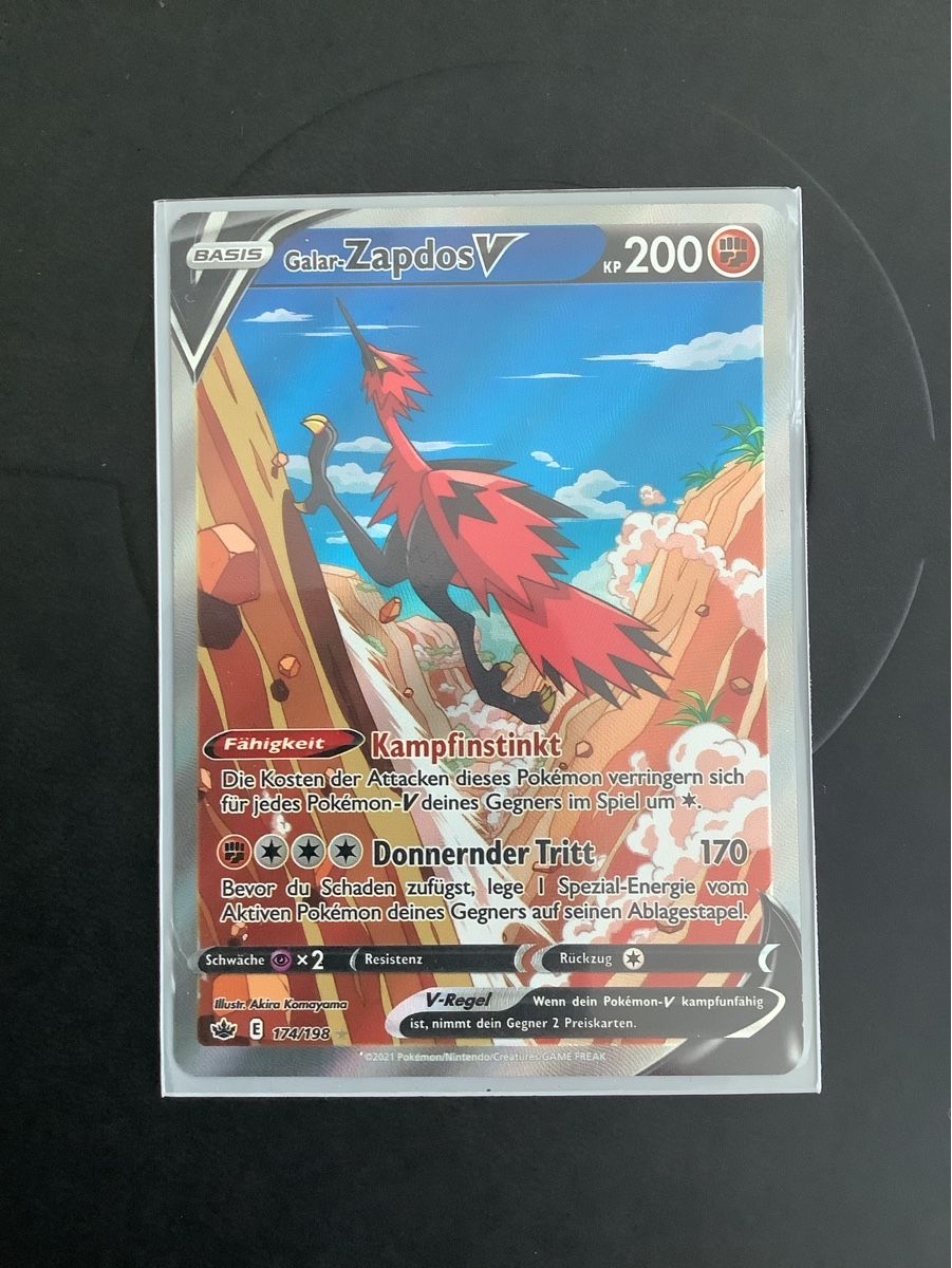 Pokémon Sammelbilder & Trading cards: Galar-Zapdos V – Neu (gemäss Beschreibung) aus Koppigen von rwnr