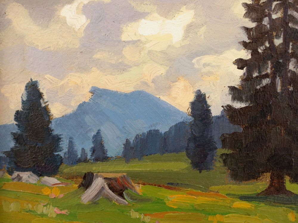 Walter Bugnon tableau Jura Huile panneau Öl Gemälde (Gebraucht) in ...