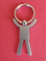 Robuster Schlüsselanhänger aus Metall