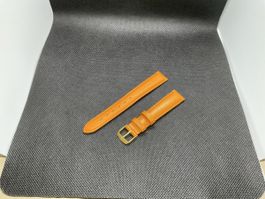 Cinturino in pelle arancione 16mm