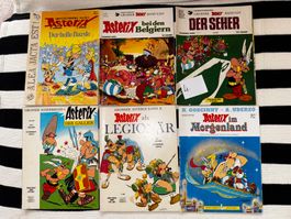 6 Asterix en allemand albums mous anciens lot no 4