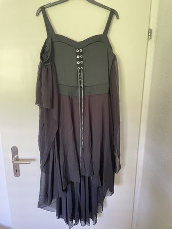 Elegantes schwarzes Kleid mit Schnürung Gr. M - L