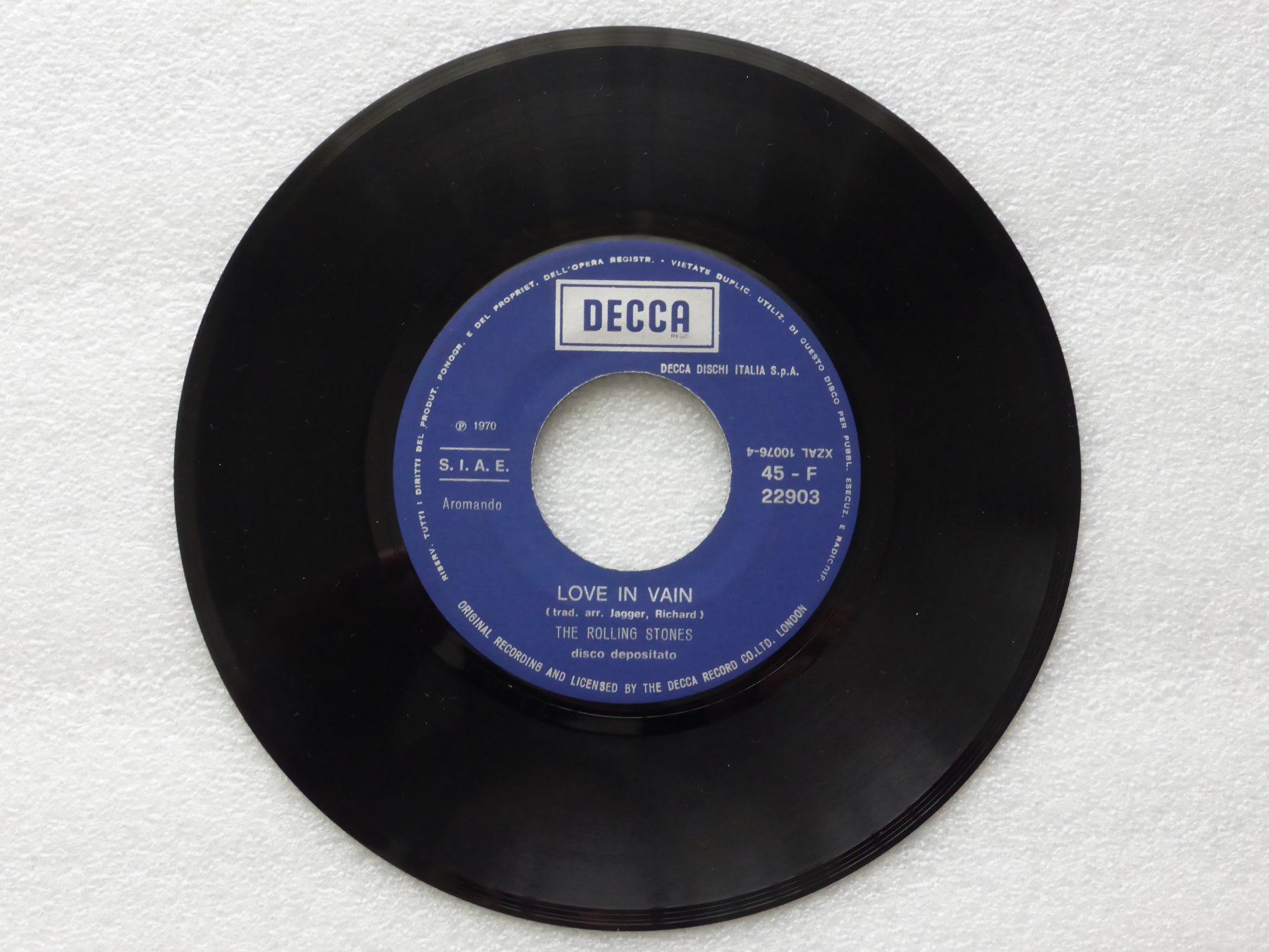 Dischi in vinile: Vinyl Single   THE ROLLING STONES – Usato da Küssnacht am Rigi venduto da Mondkinder 2