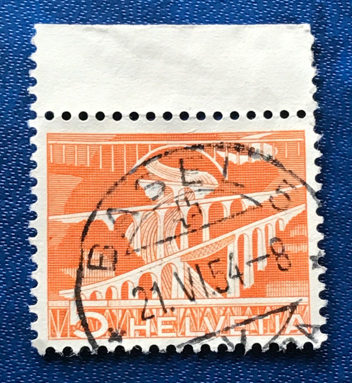 Tutti i francobolli: Nr.298 mit Stempel Strassenbrücken  1949  – Usato da Aarau venduto da Billa007