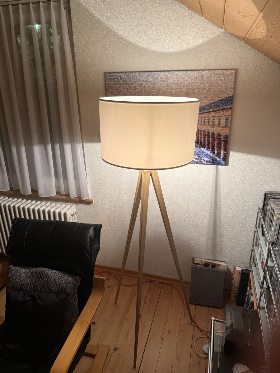 Lampen: Stehlampe – Gebraucht aus Kestenholz von Uki04