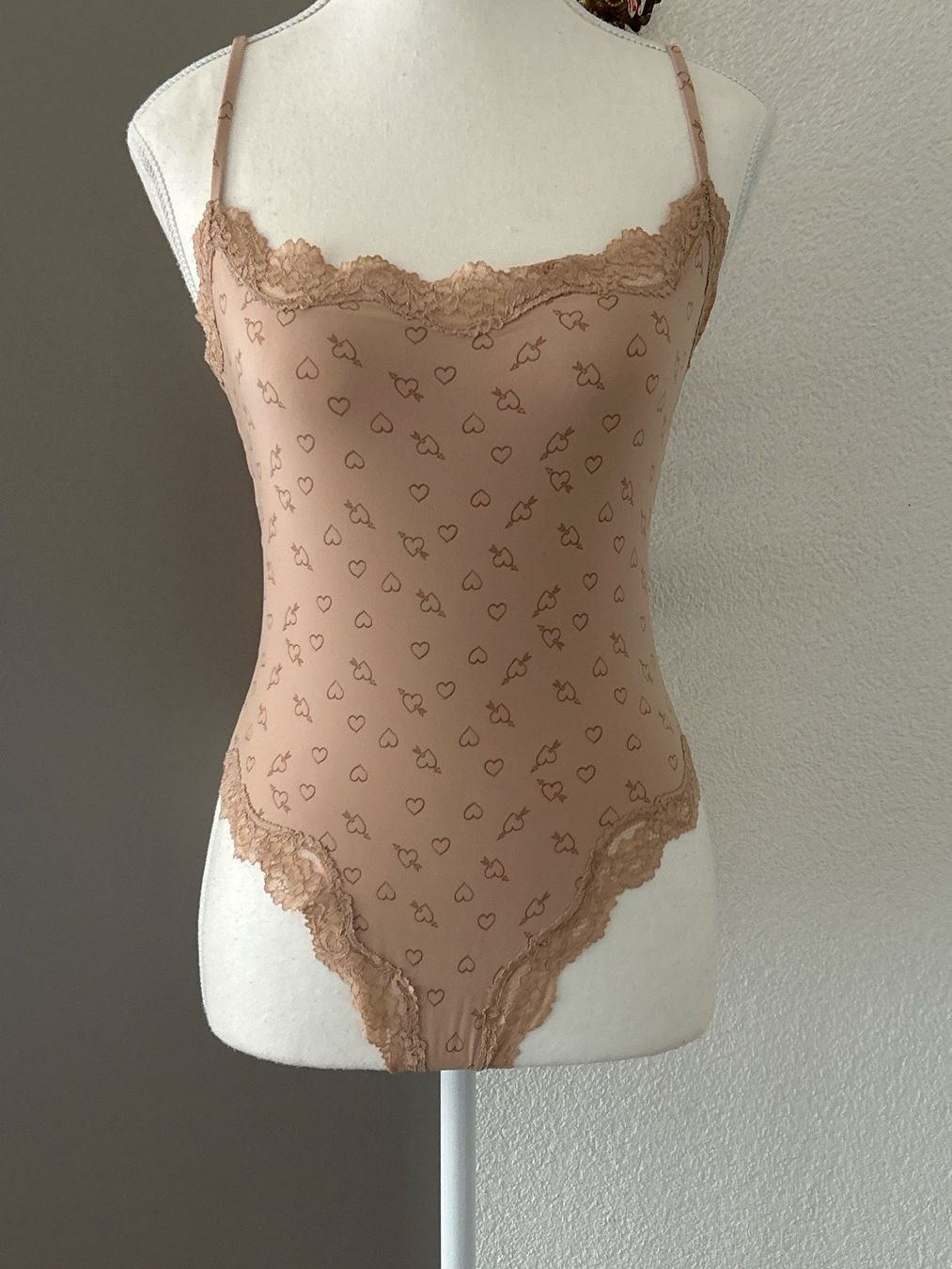 Skims Altra biancheria intima: Body hellbraun mit Spitze und Muster von Skims Gr. M – Usato da Brunnen venduto da Nala2929