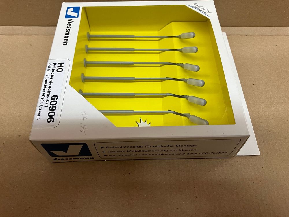 Viessmann Modelleisenbahnen: Viessmann H0 60906 Peitschenleuchte 5+1, LED – Neu (gemäss Beschreibung) aus Neuendorf von sitek071 1