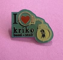 Kriko Basel-Stadt Anstecker/Pin, sehr selten, Top Zustand