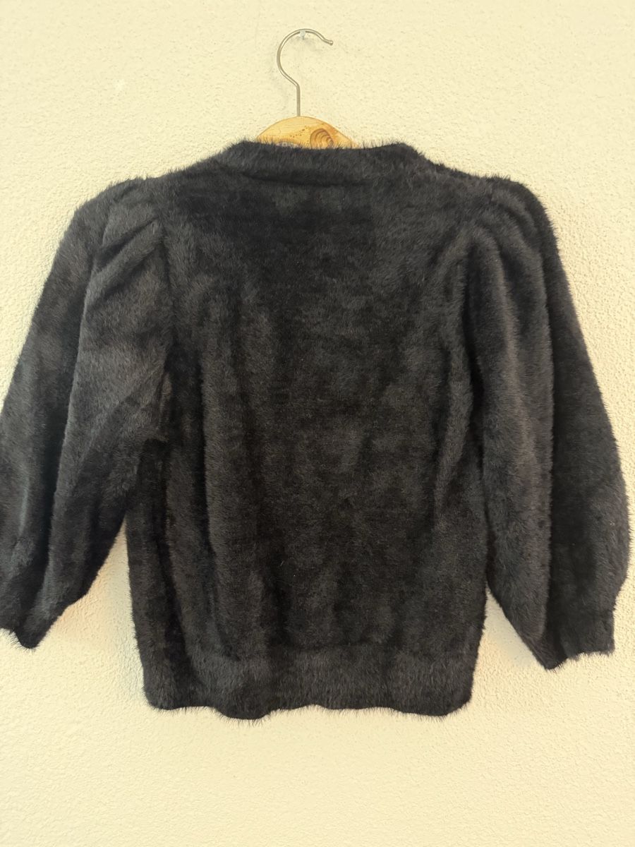 Mango Bolero: Schwarzer flauschiger Cardigan von MANGO – Usato da Neerach venduto da Meli_sara 2