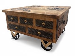 ✨ Couchtisch Industrial | Handveredelt | Upcycling Unikat