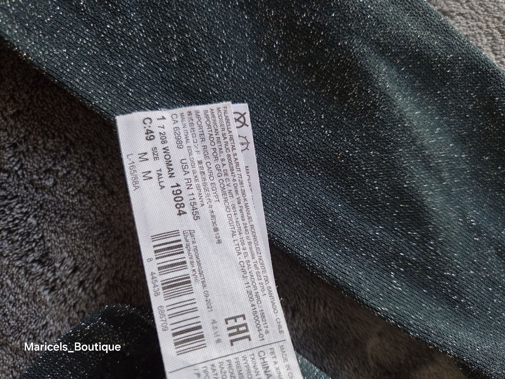 Mango Tops: MNG turtleneck dark green size M glitter effect – Gebraucht aus Winterthur von Maricels_Boutique 5