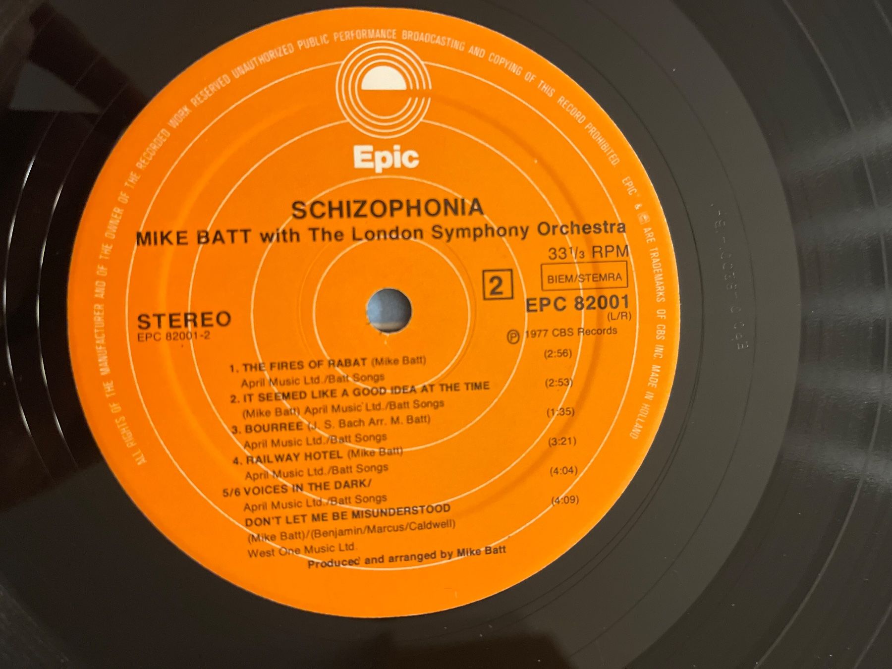 Dischi in vinile: S1575/Mike Batt - Schizophonia – Usato da Frutigen venduto da Philippe_jsp 3