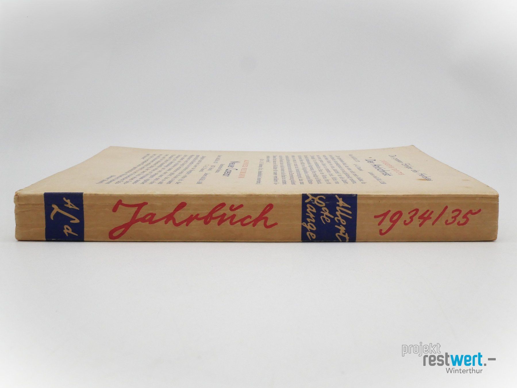 Libri: H.K & W.K - Jahrbuch 1934/35 – Usato da Winterthur venduto da Restwert_Winterthur 2