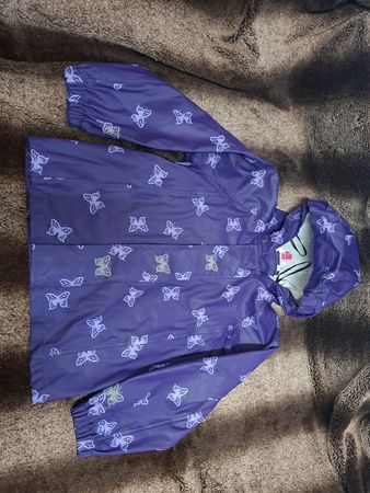 Gr 110 Migros Kids Regenjacke ungefüttert Schmetterlinge 