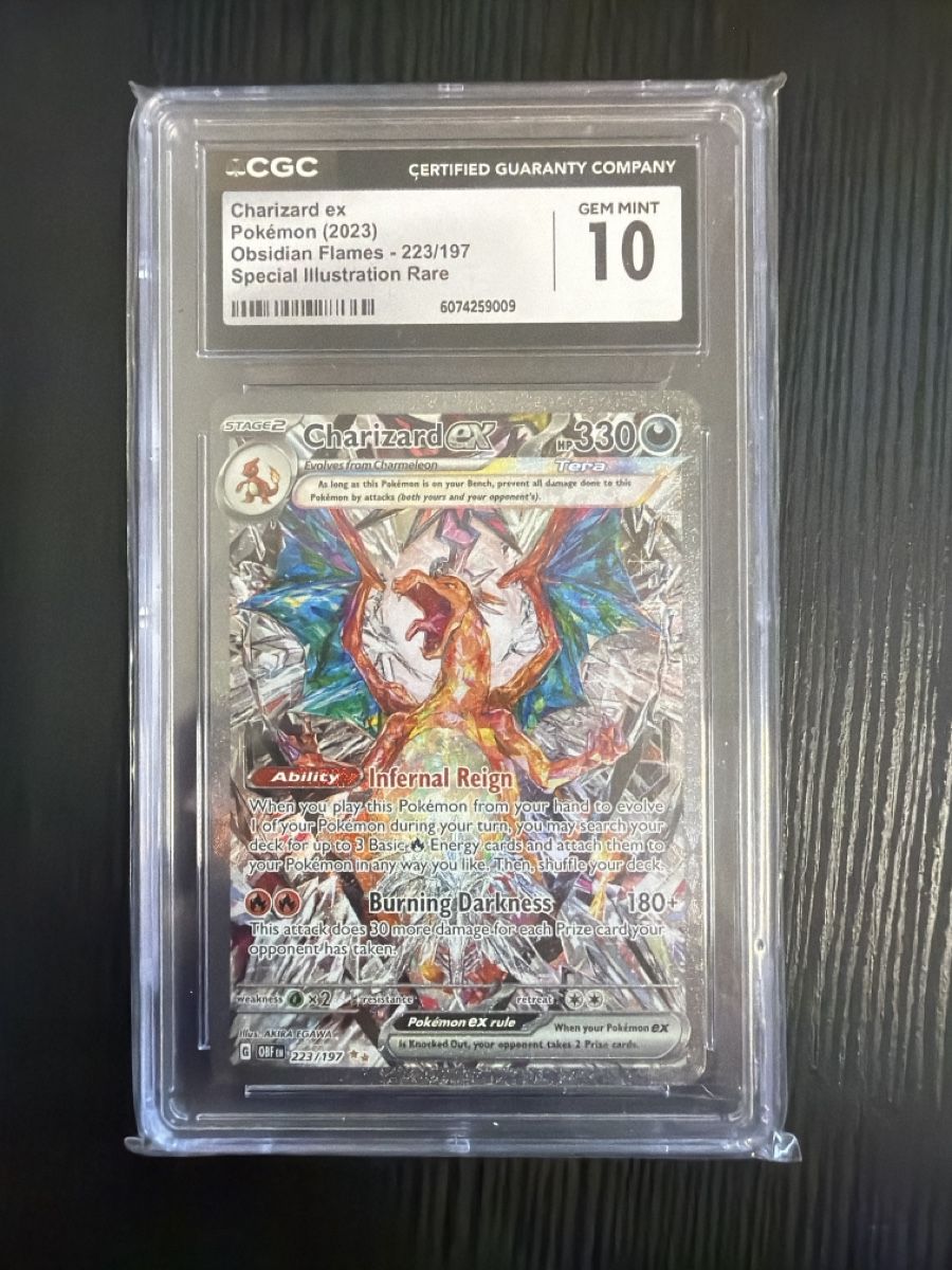 Pokémon Sammelbilder & Trading cards: Pokemon Charizard ex Obsidian Flames GEM MINT 10 – Gebraucht aus Müllheim Dorf von Lors.Toys
