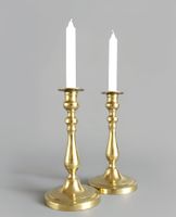 K0276 2 Balusterschaft-Kerzenständer (Paar) Louis Ph. ~1850