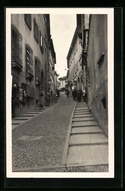 Cartoline postali: AK Lugano, Via Cattedrale – Usato da Berlin venduto da bartko-reher